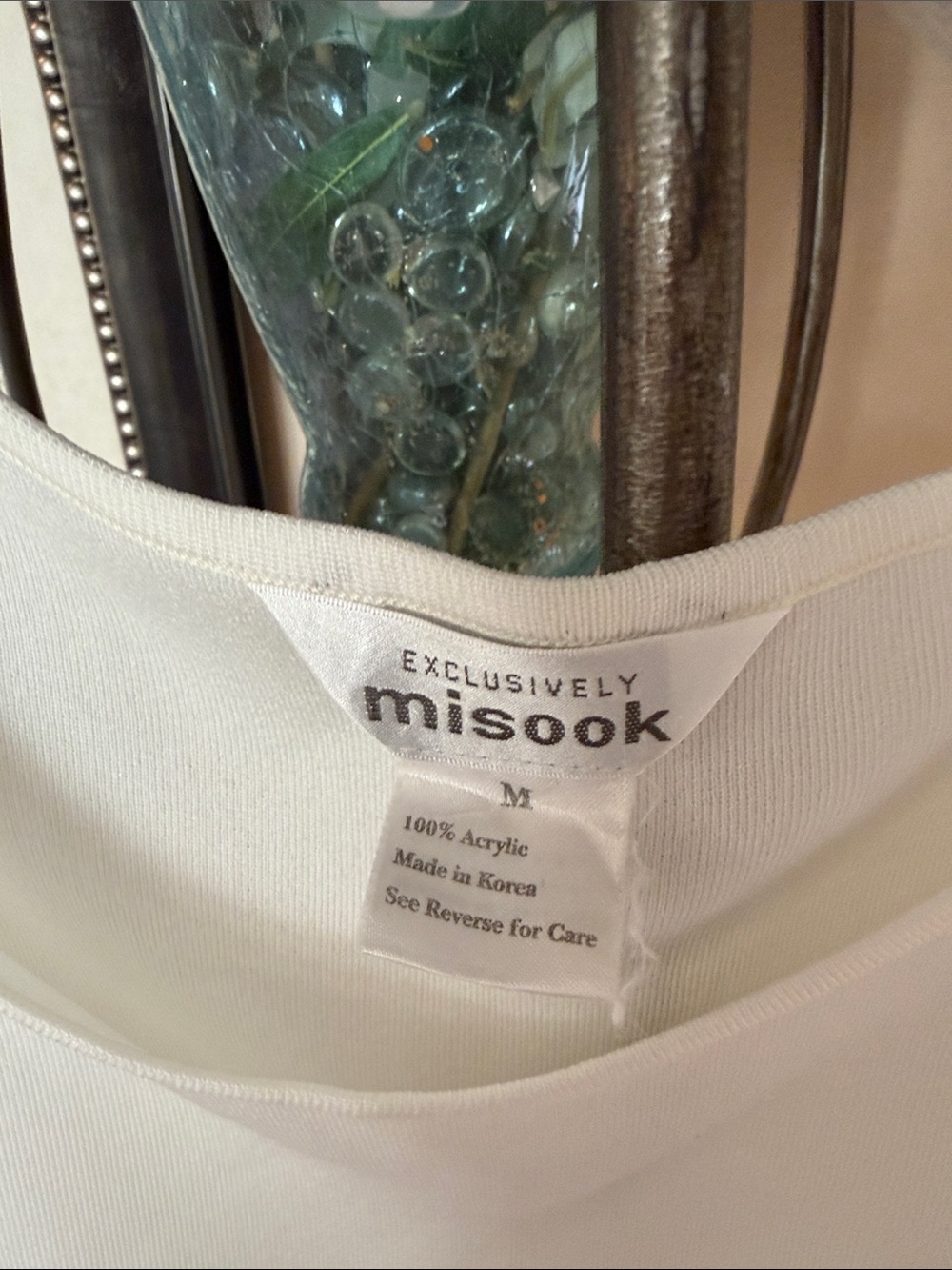 Misook Cream Sleeveless Round-Neck Knit Tank Top - Picture 2 of 7